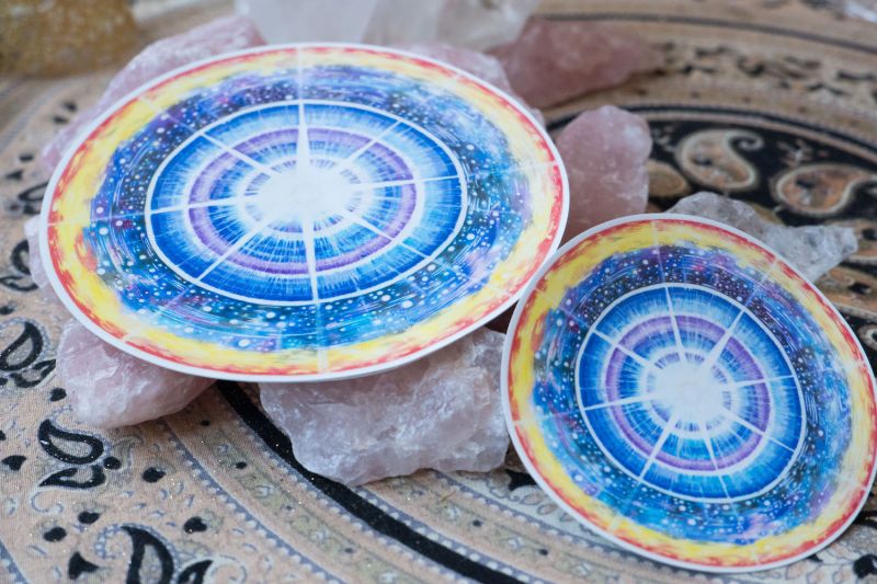 Mandala Napojení na Zdroj - samolepka (Ø10cm)